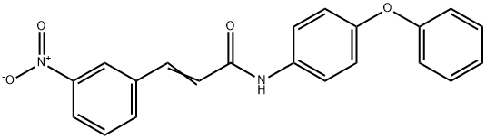 3-(3-硝基苯基)-N-(4-苯氧基苯基)丙烯酰胺 结构式