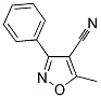 5-METHYL-3-PHENYL-4-ISOXAZOLECARBONITRILE 结构式