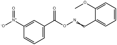 1-METHOXY-2-(([(3-NITROBENZOYL)OXY]IMINO)METHYL)BENZENE 结构式