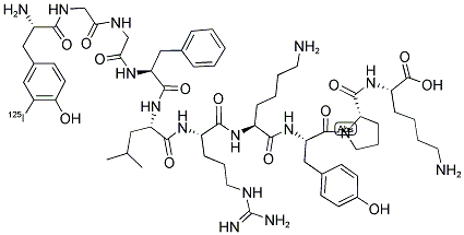 ([125I]-TYR)-ALPHA-NEOENDORPHIN 结构式