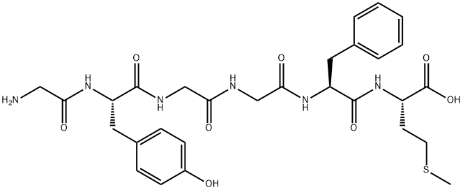 (GLY0)-MET-ENKEPHALIN 结构式