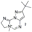 8-(TERT-BUTYL)-4-METHYL-2,3-DIHYDROIMIDAZO[1,2-A]PYRAZOLO[1,5-C][1,3,5]TRIAZIN-4-IUM IODIDE 结构式