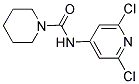 N1-(2,6-DICHLORO-4-PYRIDYL)PIPERIDINE-1-CARBOXAMIDE 结构式