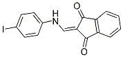 2-(((4-IODOPHENYL)AMINO)METHYLENE)INDANE-1,3-DIONE 结构式