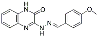 4-METHOXYBENZENECARBALDEHYDE N-(3-OXO-3,4-DIHYDRO-2-QUINOXALINYL)HYDRAZONE 结构式