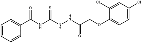 1-(2-(2,4-DICHLOROPHENOXY)ACETYL)-4-BENZOYLTHIOSEMICARBAZIDE 结构式
