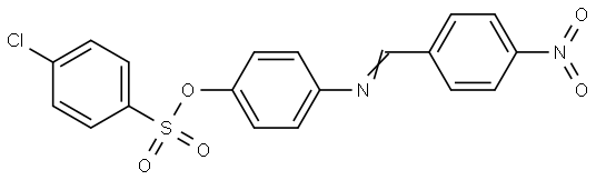 4-([(4-Nitrophenyl)methylene]amino)phenyl 4-chlorobenzenesulfonate 结构式
