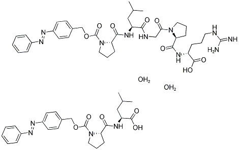 COLLAGENASE CHROMOPHORE-SUBSTRATE 结构式