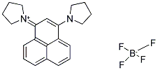 1-(3-TETRAHYDRO-1H-PYRROL-1-YL-1H-PHENALEN-1-YLIDEN)TETRAHYDRO-1H-PYRROLIUMTETRAFLUOROBORATE 结构式