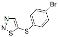 4-BROMOPHENYL 1,2,3-THIADIAZOL-5-YL SULFIDE 结构式