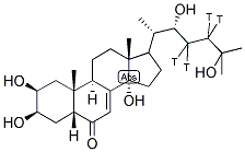 Ecdysone, alpha-[23,24-3H(N)]- 结构式
