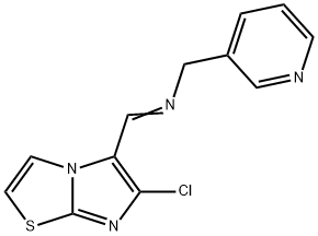 N-[(6-CHLOROIMIDAZO[2,1-B][1,3]THIAZOL-5-YL)METHYLENE](3-PYRIDINYL)METHANAMINE 结构式