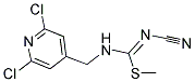 2,6-DICHLORO-4-(([(CYANOIMINO)(METHYLTHIO)METHYL]AMINO)METHYL)PYRIDINE 结构式