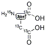 L-天冬氨酸-13C4,15N 结构式