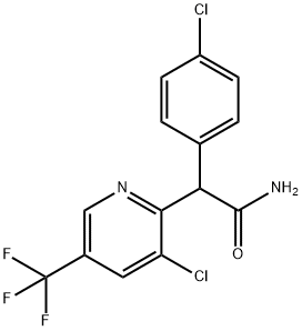 2-(4-CHLOROPHENYL)-2-[3-CHLORO-5-(TRIFLUOROMETHYL)-2-PYRIDINYL]ACETAMIDE 结构式