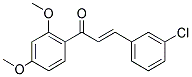 3-(3-CHLOROPHENYL)-1-(2,4-DIMETHOXYPHENYL)PROP-2-EN-1-ONE 结构式