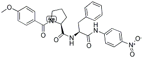 4-METHOXY-BZ-PRO-PHE-PNA 结构式