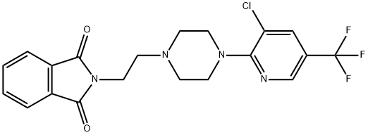 2-(2-(4-[3-CHLORO-5-(TRIFLUOROMETHYL)-2-PYRIDINYL]PIPERAZINO)ETHYL)-1H-ISOINDOLE-1,3(2H)-DIONE 结构式