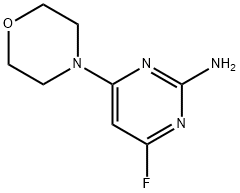 2-氨基-4-氟-6-吗啉基嘧啶 结构式