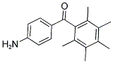 (4-Aminophenyl)(2,3,4,5,6-pentamethylphenyl)methanone 结构式