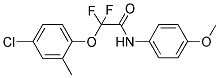 2-(4-CHLORO-2-METHYLPHENOXY)-2,2-DIFLUORO-N-(4-METHOXYPHENYL)ACETAMIDE 结构式