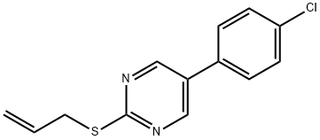 2-(ALLYLSULFANYL)-5-(4-CHLOROPHENYL)PYRIMIDINE 结构式