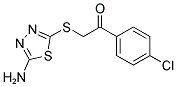 2-[(5-AMINO-1,3,4-THIADIAZOL-2-YL)THIO]-1-(4-CHLOROPHENYL)ETHANONE 结构式