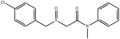 2-[(4-CHLOROBENZYL)SULFINYL]-N-METHYL-N-PHENYLACETAMIDE 结构式