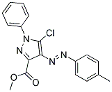 METHYL 5-CHLORO-4-[2-(4-METHYLPHENYL)DIAZ-1-ENYL]-1-PHENYL-1H-PYRAZOLE-3-CARBOXYLATE 结构式