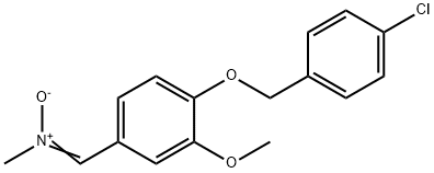 ((4-[(4-CHLOROBENZYL)OXY]-3-METHOXYPHENYL)METHYLENE)(METHYL)AMMONIUMOLATE 结构式