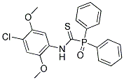 N-(4-CHLORO-2,5-DIMETHOXYPHENYL)(OXO)DIPHENYLPHOSPHORANECARBOTHIOAMIDE 结构式