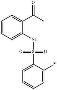 N-(2-Acetylphenyl)-2-fluorobenzenesulfonamide 结构式
