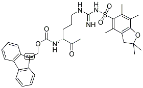 FMOC-D-ARG(PBF)-WANG RESIN 结构式