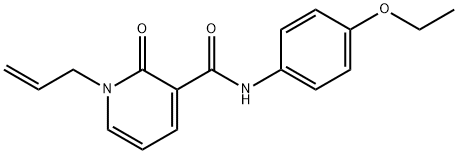 1-ALLYL-N-(4-ETHOXYPHENYL)-2-OXO-1,2-DIHYDRO-3-PYRIDINECARBOXAMIDE 结构式