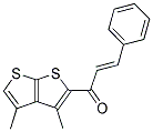 1-(3,4-DIMETHYLTHIENO[2,3-B]THIOPHEN-2-YL)-3-PHENYLPROP-2-EN-1-ONE 结构式