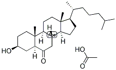 5ALPHA-CHOLESTAN-3BETA-OL-6-ONE 3-ACETATE 结构式