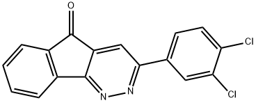 3-(3,4-二氯苯基)-5H-茚并[1,2-C]哒嗪-5-酮 结构式