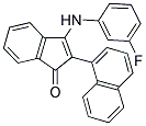 3-((3-FLUOROPHENYL)AMINO)-2-NAPHTHYLINDEN-1-ONE 结构式