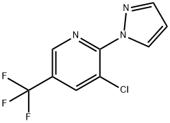 3-氯-2-(1H-吡唑-1-基)-5-(三氟甲基)吡啶 结构式