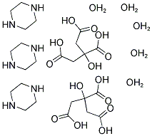 五水柠檬本哌嗪 结构式