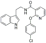 (2-(4-CHLOROPHENOXY)(3-PYRIDYL))-N-(2-INDOL-3-YLETHYL)FORMAMIDE 结构式