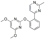 2-METHYL-4-[2-[(4,6-DIMETHOXYPYRIMIDIN-2-YL)OXY]PHENYL]PYRIMIDINE 结构式