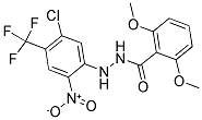 N'1-[5-Chloro-2-nitro-4-(trifluoromethyl)phenyl]-2,6-dimethoxybenzene-1-carbohydrazide 结构式