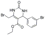 ETHYL 6-(BROMOMETHYL)-4-(3-BROMOPHENYL)-2-OXO-1,2,3,4-TETRAHYDROPYRIMIDINE-5-CARBOXYLATE 结构式