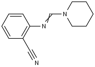 2-[(Piperidin-1-ylmethylene)amino]benzonitrile 结构式