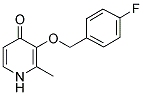 3-[(4-FLUOROBENZYL)OXY]-2-METHYL-4(1H)-PYRIDINONE 结构式