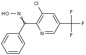 [3-Chloro-5-(trifluoromethyl)-2-pyridinyl](phenyl)methanone oxime 结构式