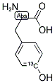 L-4-羟基苯基-4-13C-丙氨酸 结构式