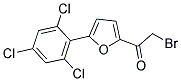 2-BROMO-1-[5-(2,4,6-TRICHLOROPHENYL)-2-FURYL]ETHAN-1-ONE 结构式