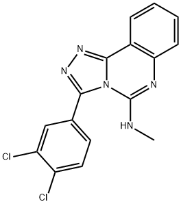 3-(3,4-DICHLOROPHENYL)-N-METHYL[1,2,4]TRIAZOLO[4,3-C]QUINAZOLIN-5-AMINE 结构式
